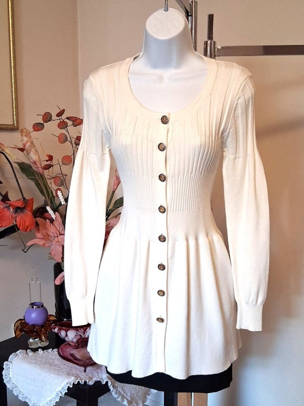 Premium Quality Knit Cardigan Sweater Coat - Soft Knit - Spring Fall Winter XS